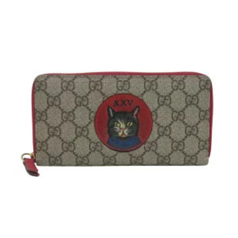 Gucci GG Supreme Mystic Cat Long Wallet